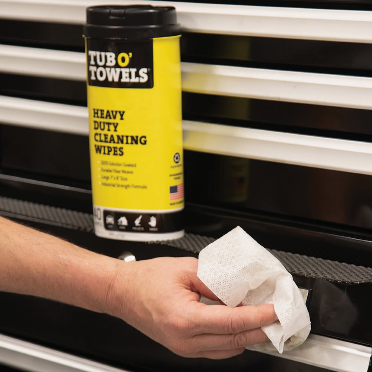 Tub O' Towels Heavy Duty Cleaning Wipes (40-Count) Image 2