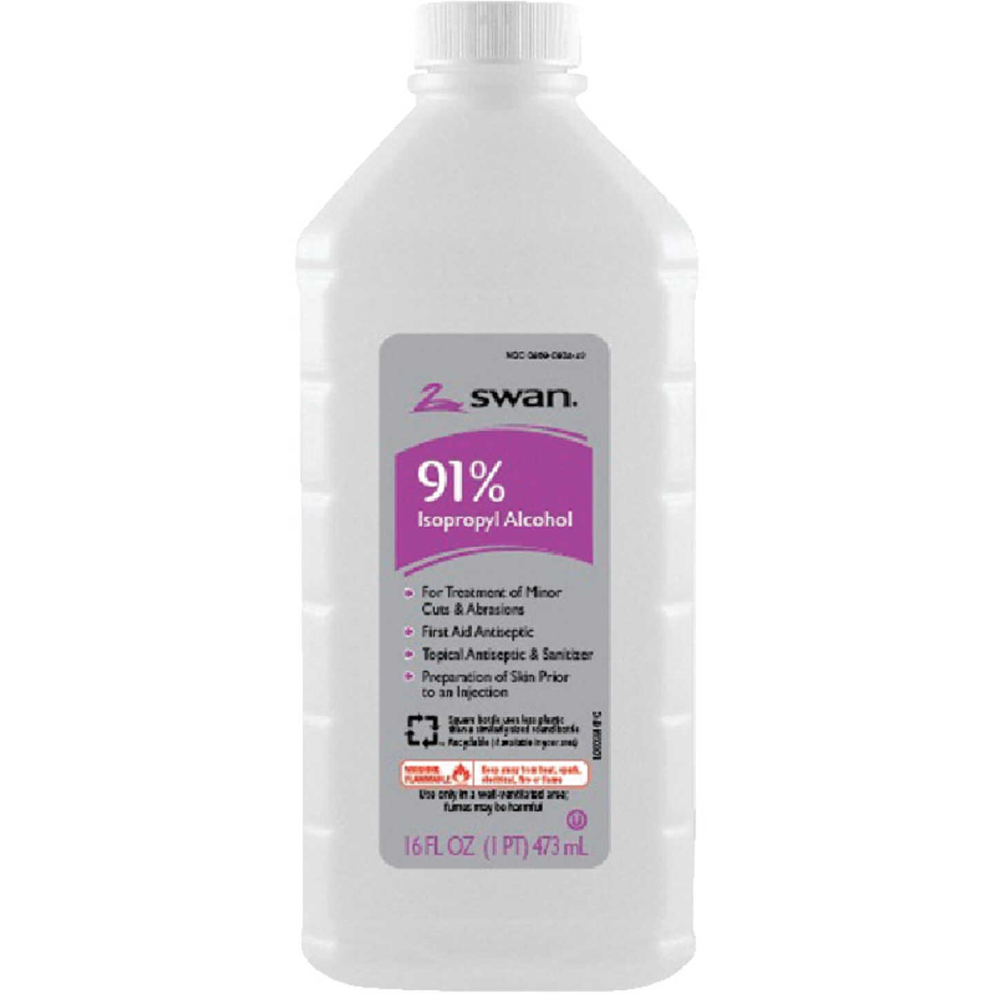 Swan 16 Oz. 91% Isopropyl Rubbing Alcohol Image 1