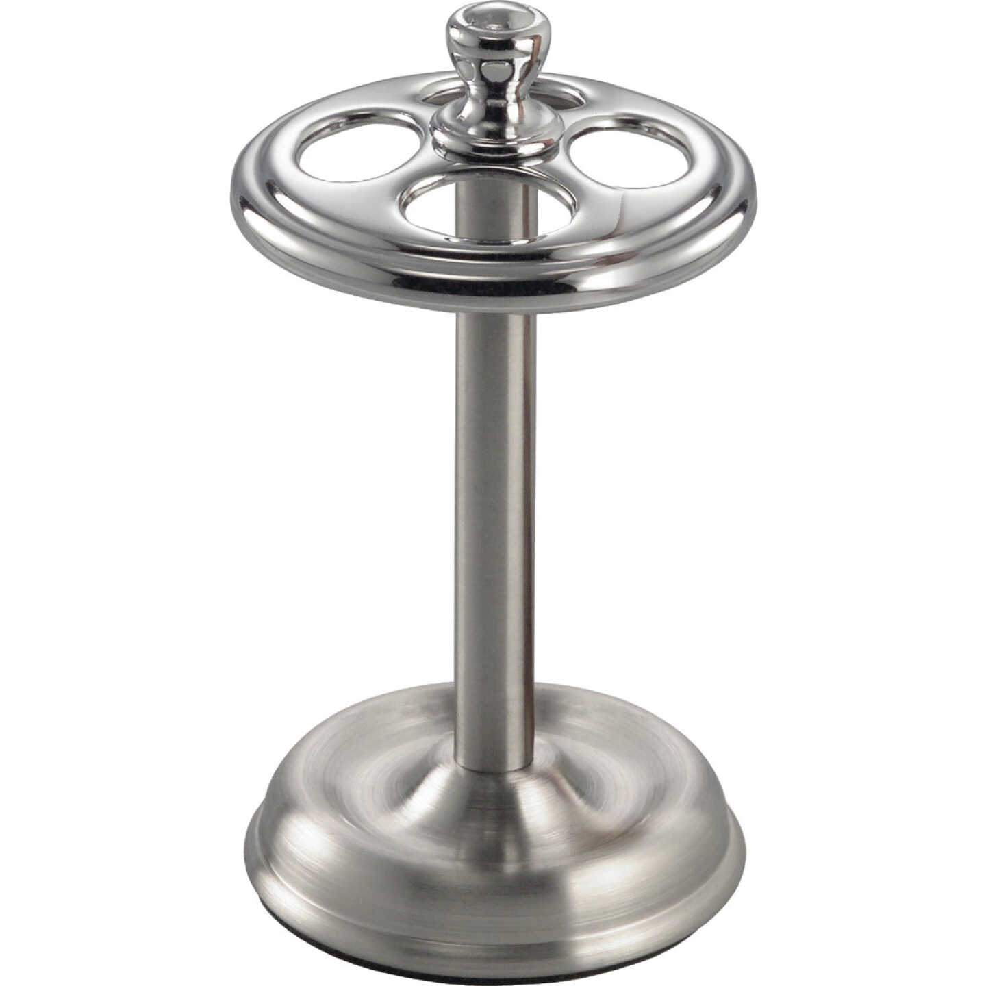 iDesign Gia Chrome Toothbrush Holder Image 1