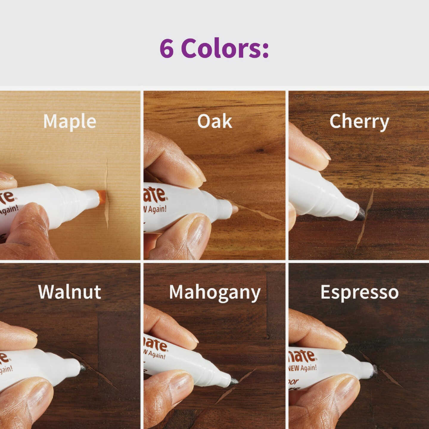 Rejuvenate Exact Match Natural Wood Furniture & Floor Marker (6-Pack) Image 3