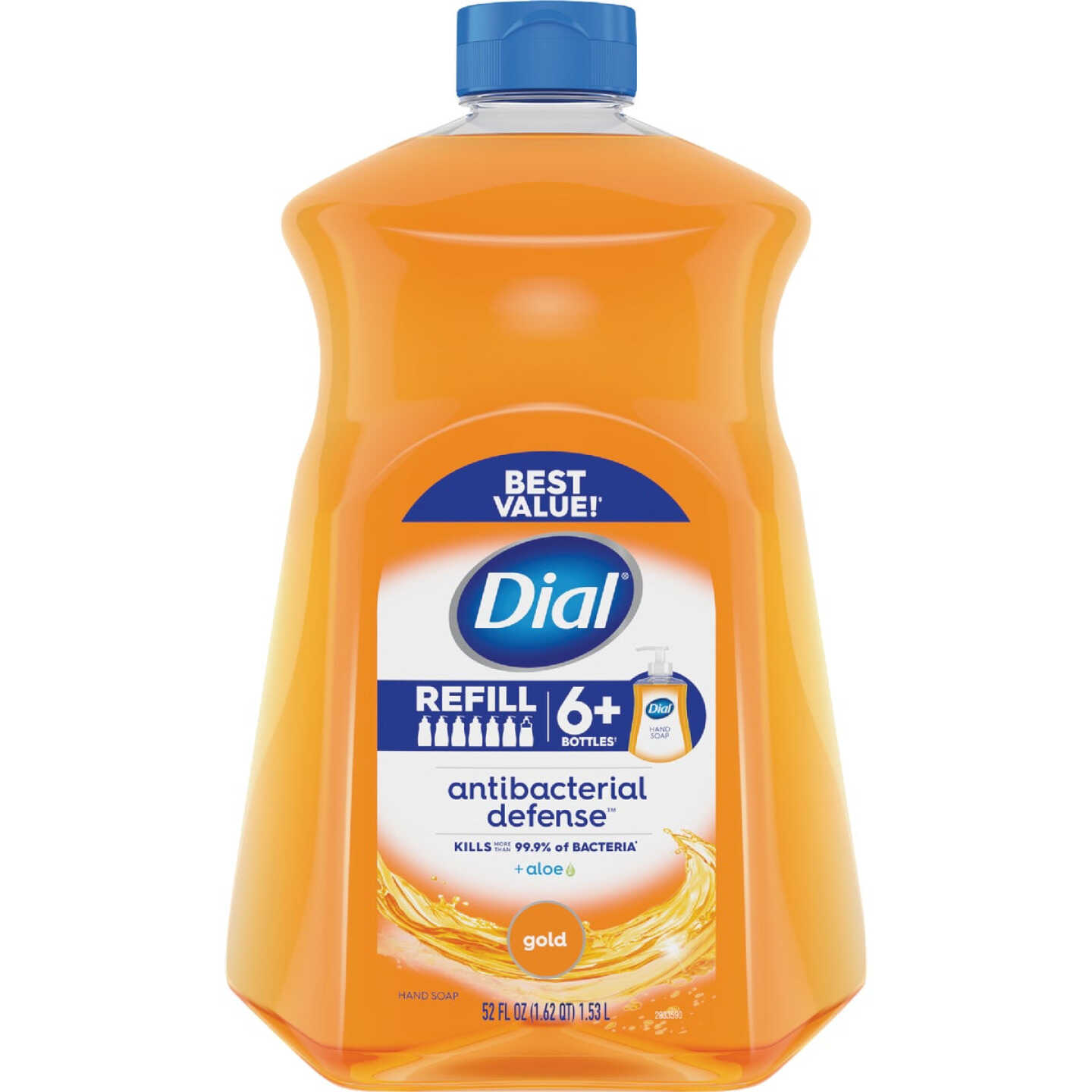 Dial Antibacterial Defense 52 Oz. Gold Liquid Hand Soap Refill Image 1