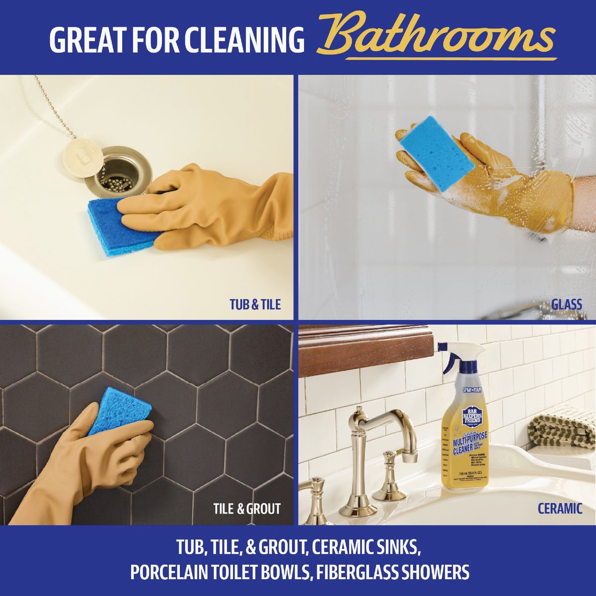 Bar Keepers Friend 25.4 Oz. Spray and Foam Multi-Purpose Cleaner Image 4