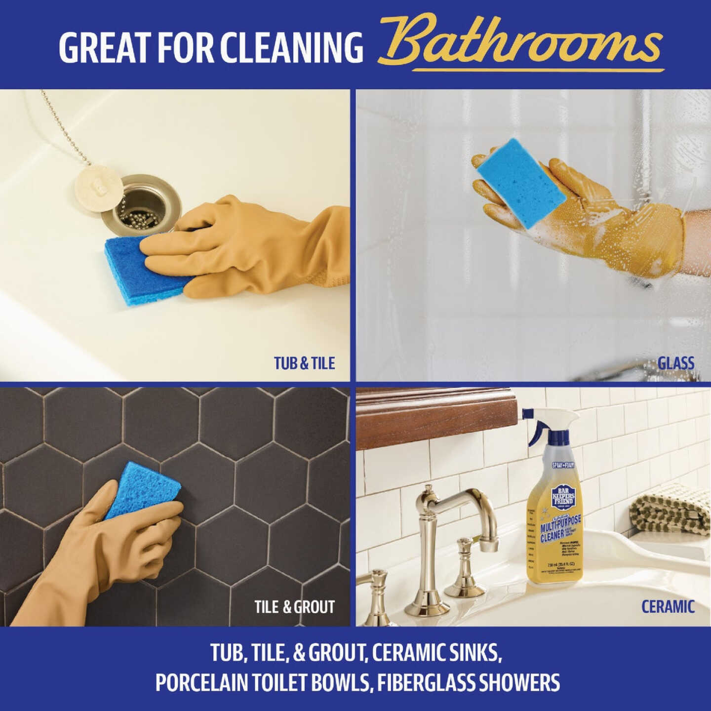Bar Keepers Friend 25.4 Oz. Spray and Foam Multi-Purpose Cleaner Image 4