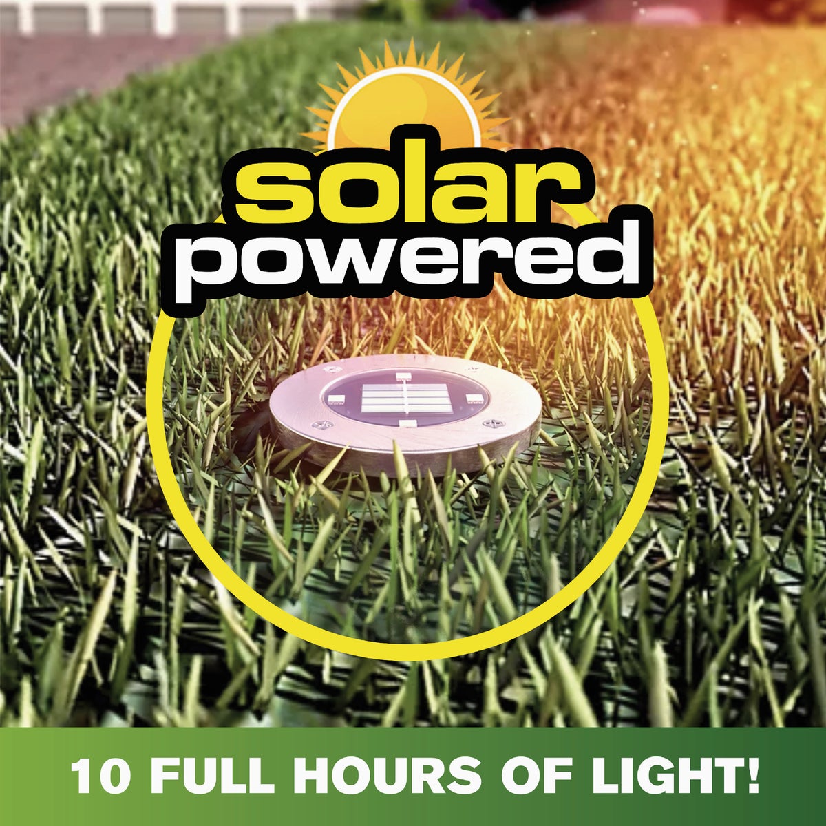 Bell+Howell Outdoor Solar LED Disk Lights (4-Pack) Image 2