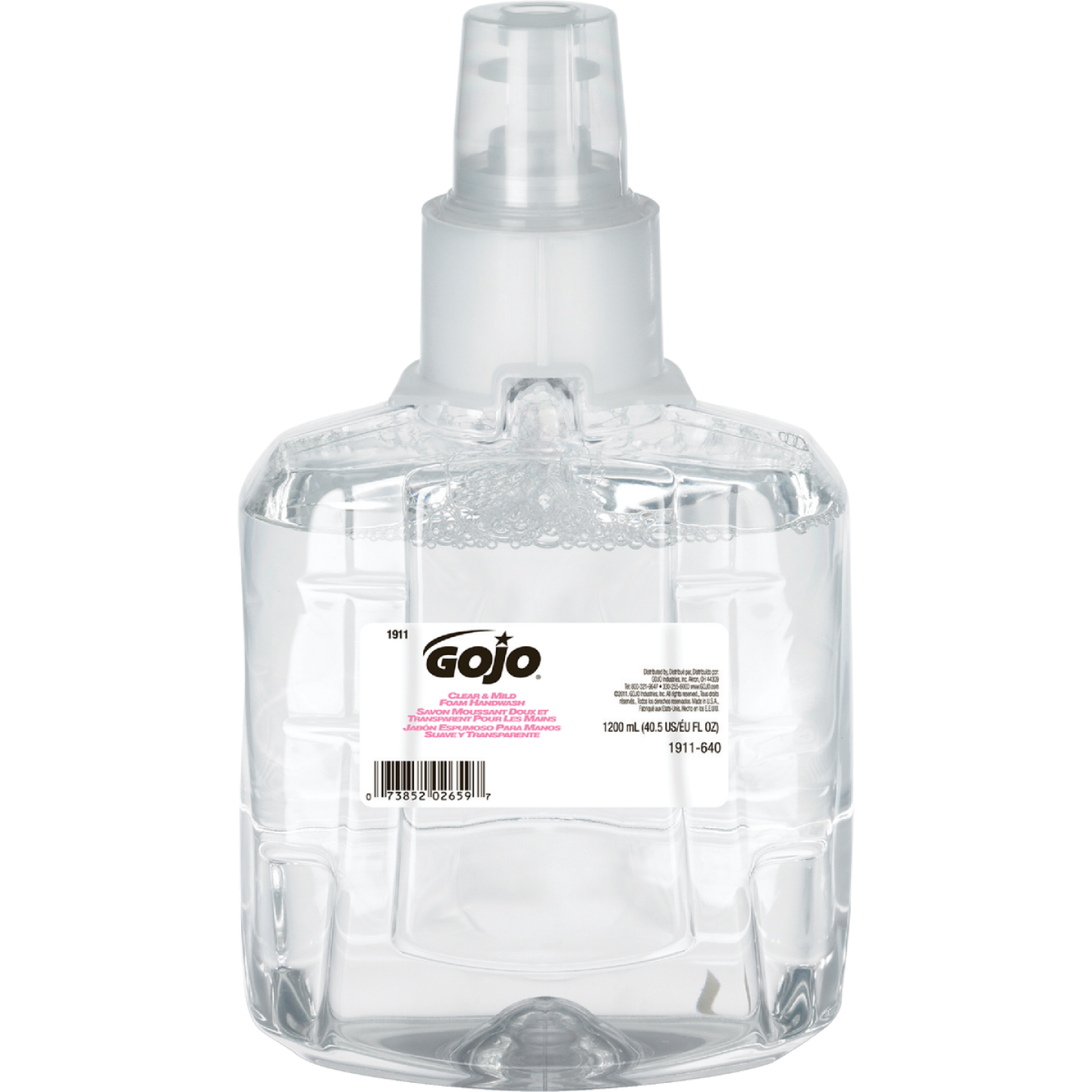 GOJO LTX-12 Clear & Mild 1200mL Foam Handwash Refill (2-Pack) Image 1