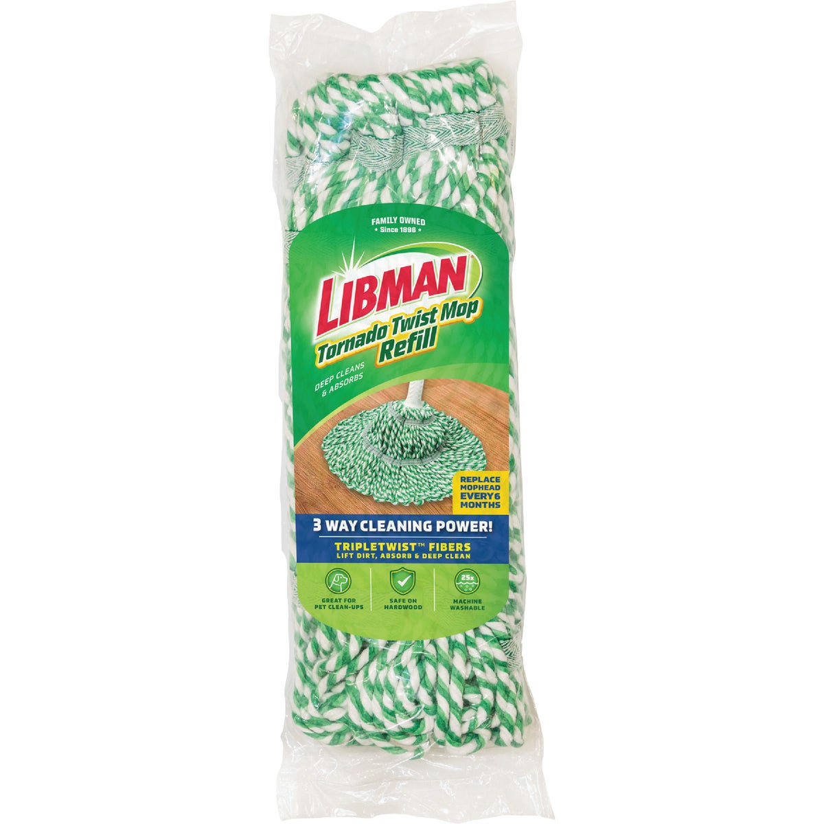 Libman Tornado 6.6 In. Cotton Mop Refill Image 2