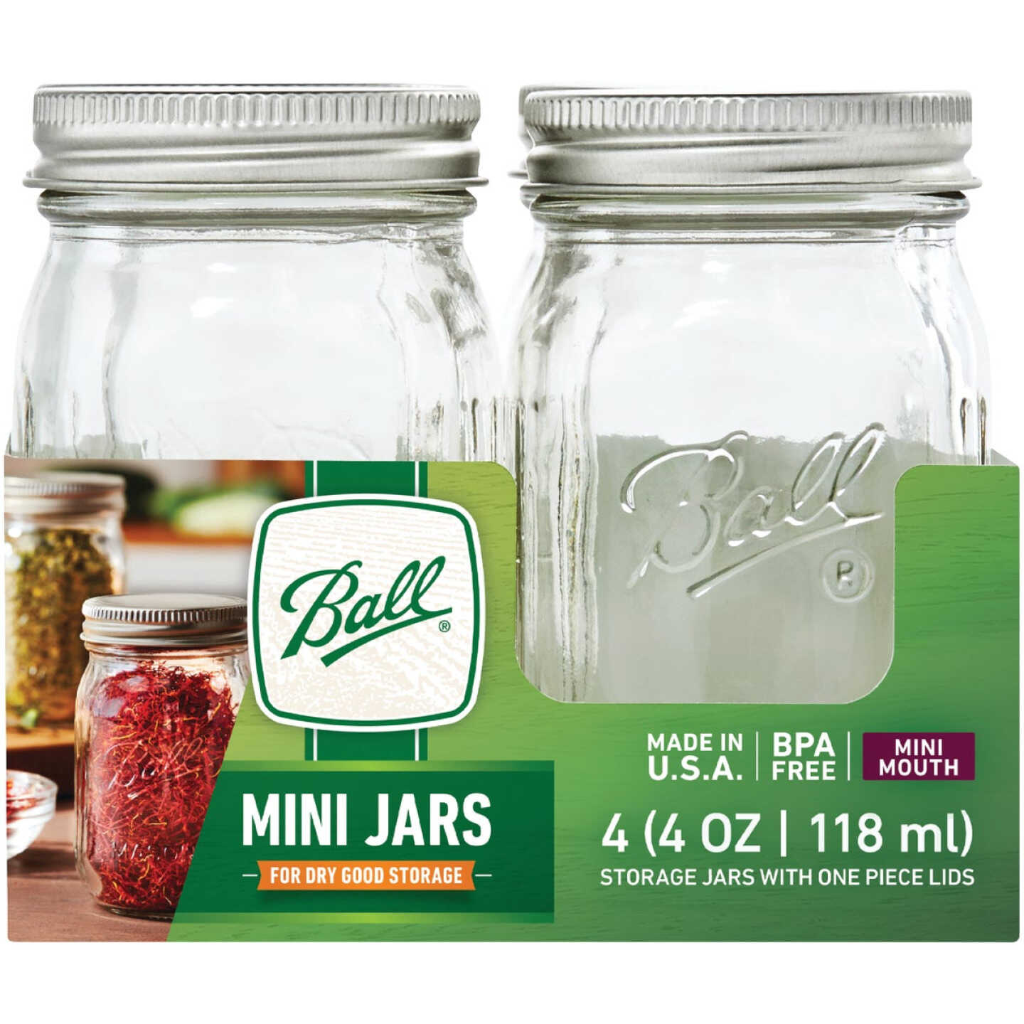 Ball 4 Oz Mini Jar (4-Count) Image 1