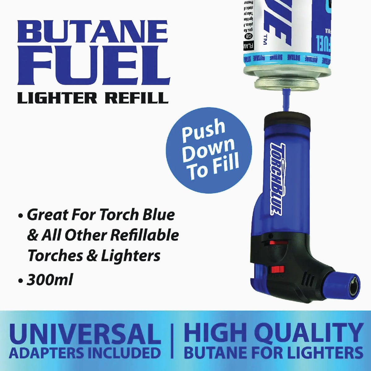 Torch Blue 3000mL Butane Cylinder Refill Image 2