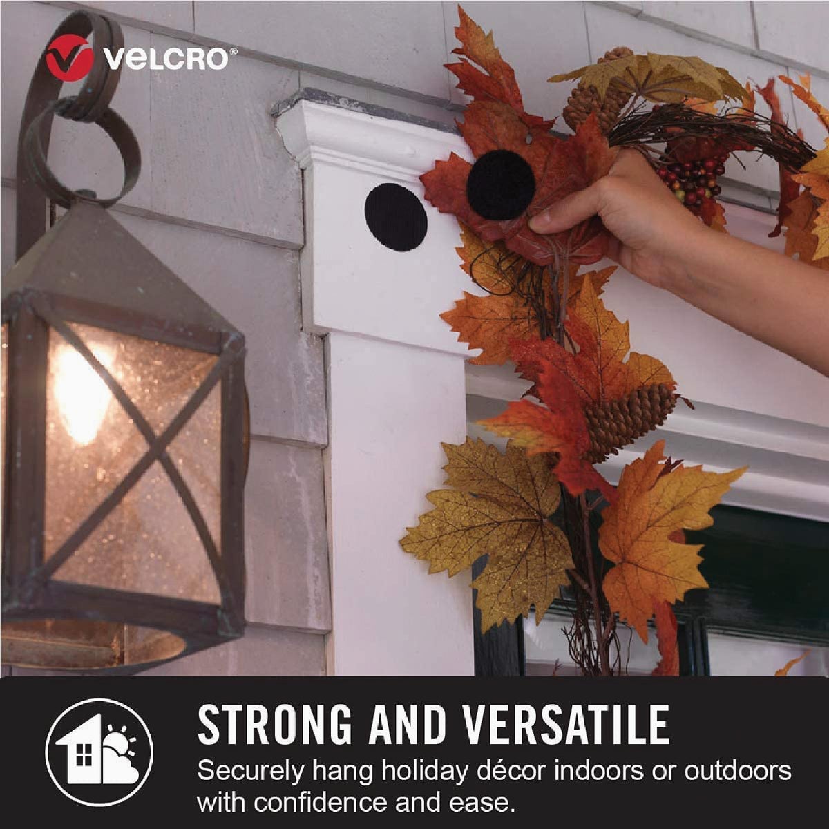 VELCRO Brand 2 In. x 4 In. Black Industrial Strength Hook & Loop Strip (2-Count) Image 2