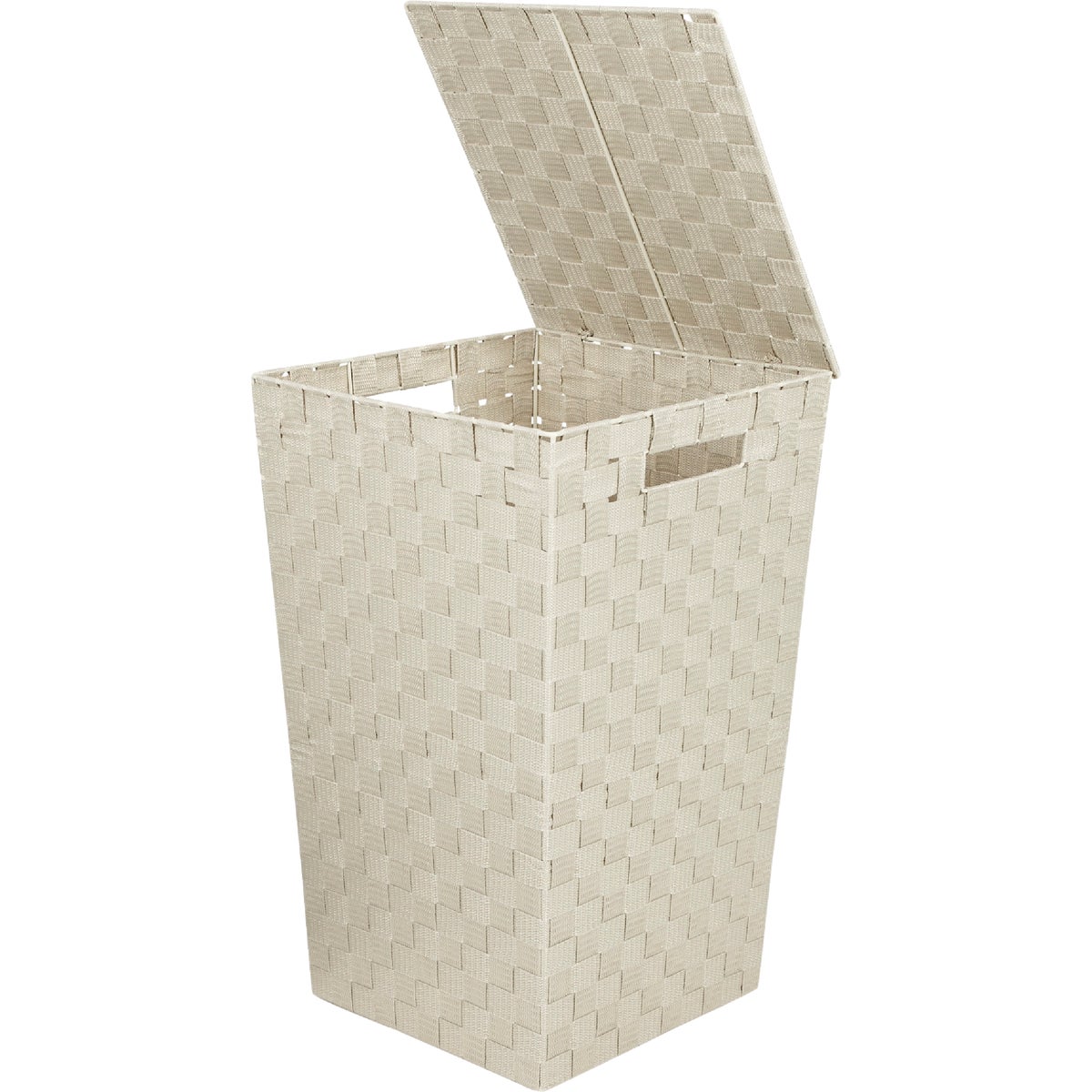 Home Impressions 13 In. x 20.5 In. H. Woven Laundry Hamper, Beige