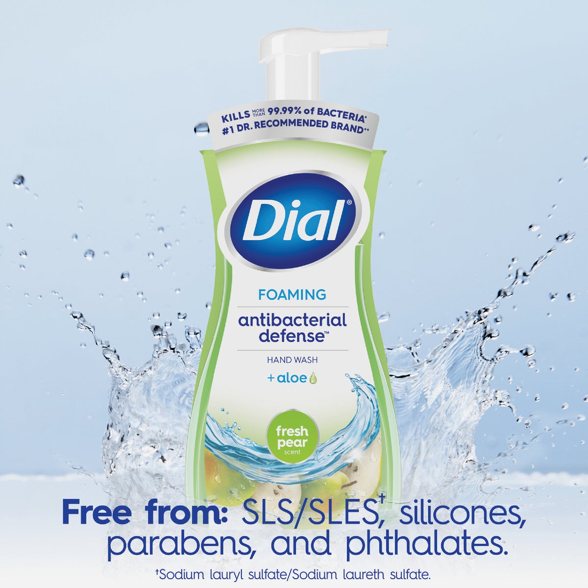 Dial Antibacterial Defense 7.5 Oz. Pear + Aloe Foaming Hand Soap Image 3