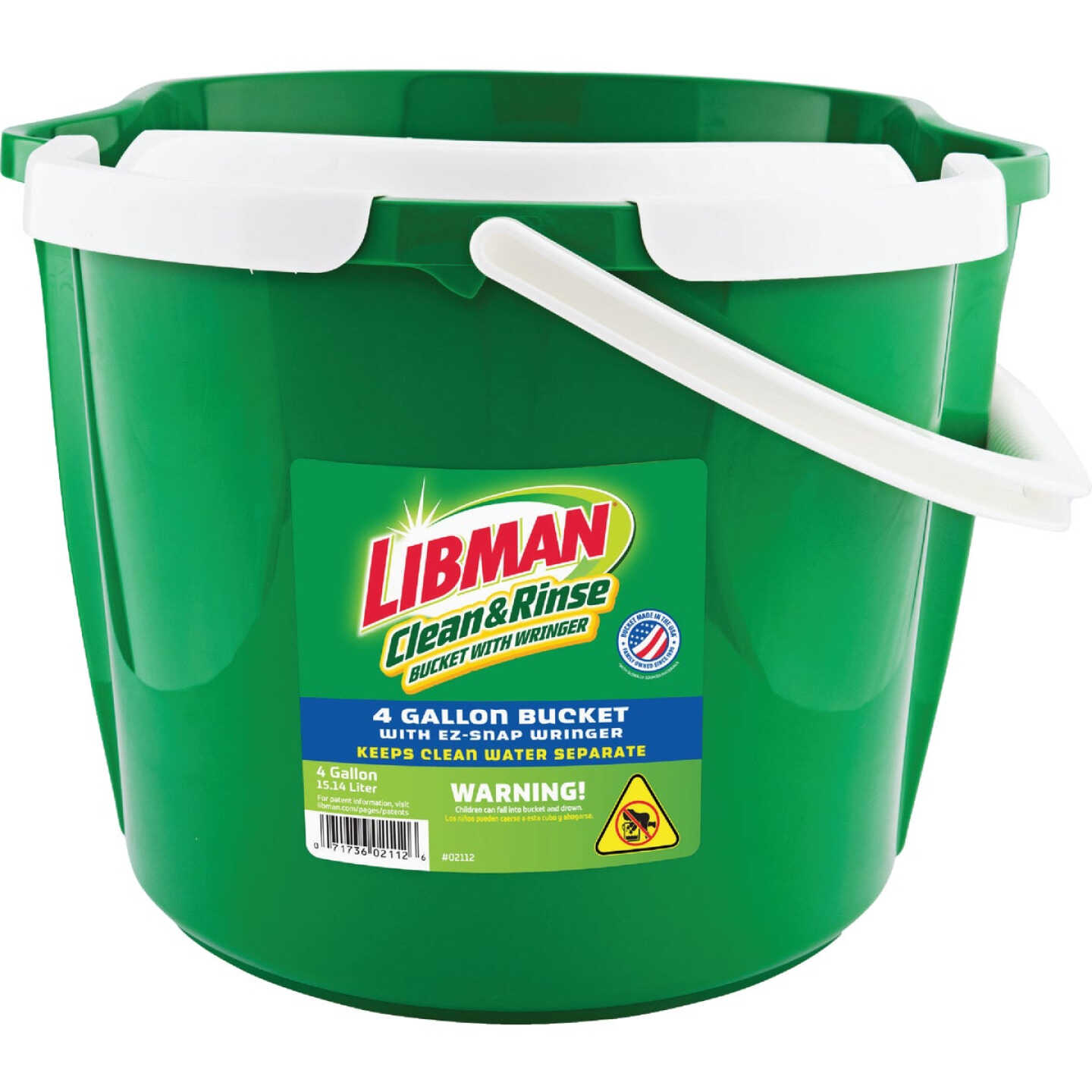Libman 4 Gal. Green Clean & Rinse Bucket with Wringer Image 1