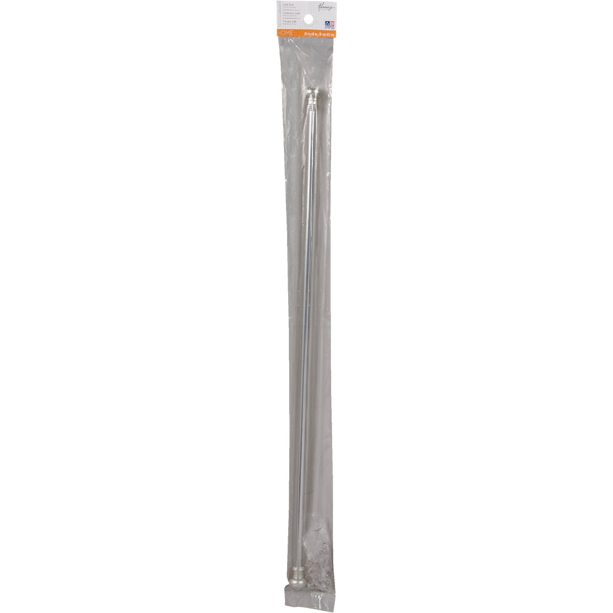 Kenney Ashby 28 In. To 48 In. 7/16 In. Satin Silver Standard Cafe Rod Image 2