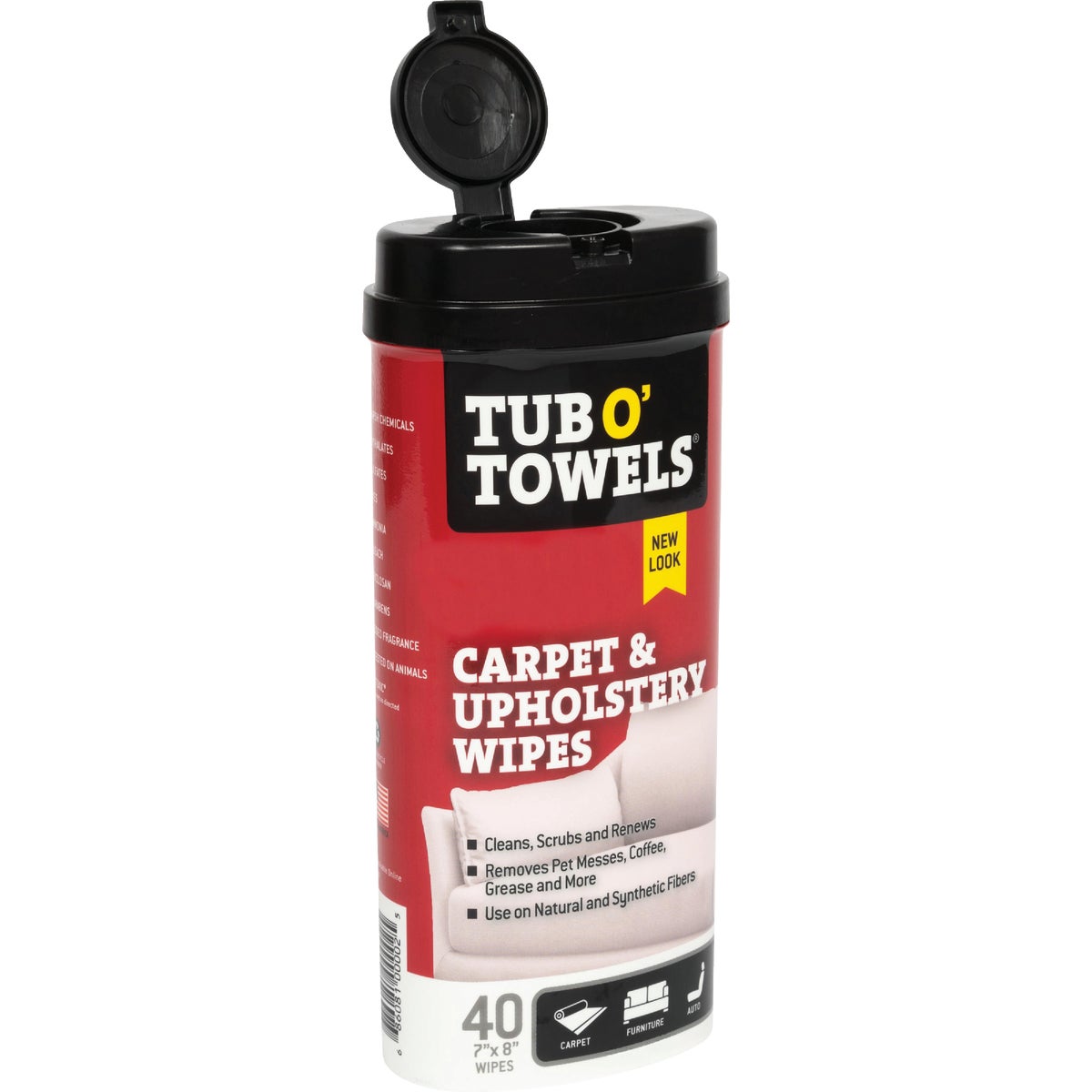 Tub O' Towels Automotive Carpet & Upholstery Wipes (40-Count) Image 2