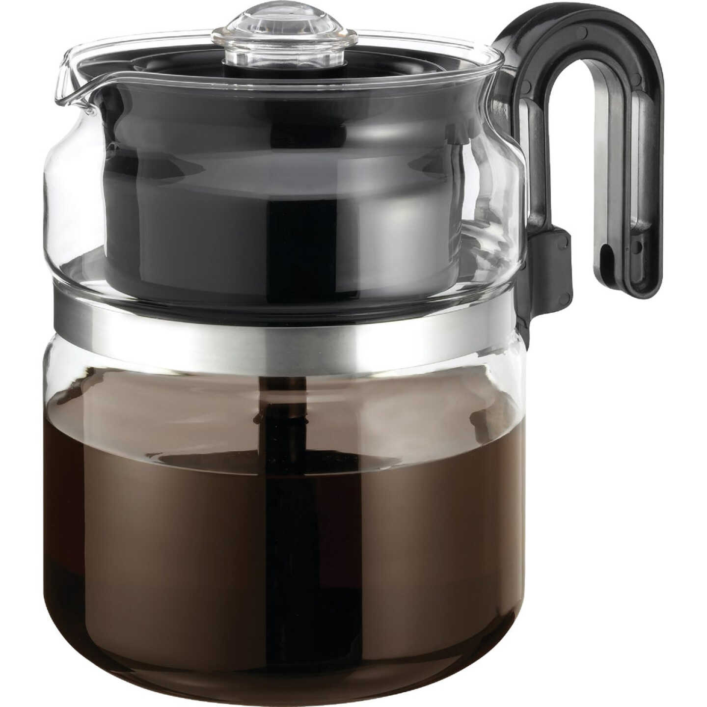 Medelco 8 Cup Glass Stovetop Coffee Percolator Image 1