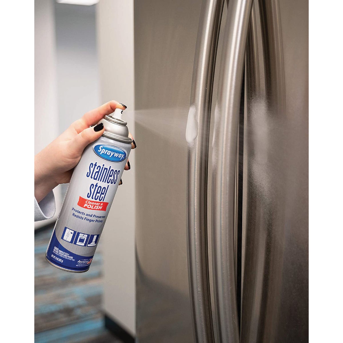 Sprayway 15 Oz. Silicone Formula Stainless Steel Cleaner & Polish Image 2