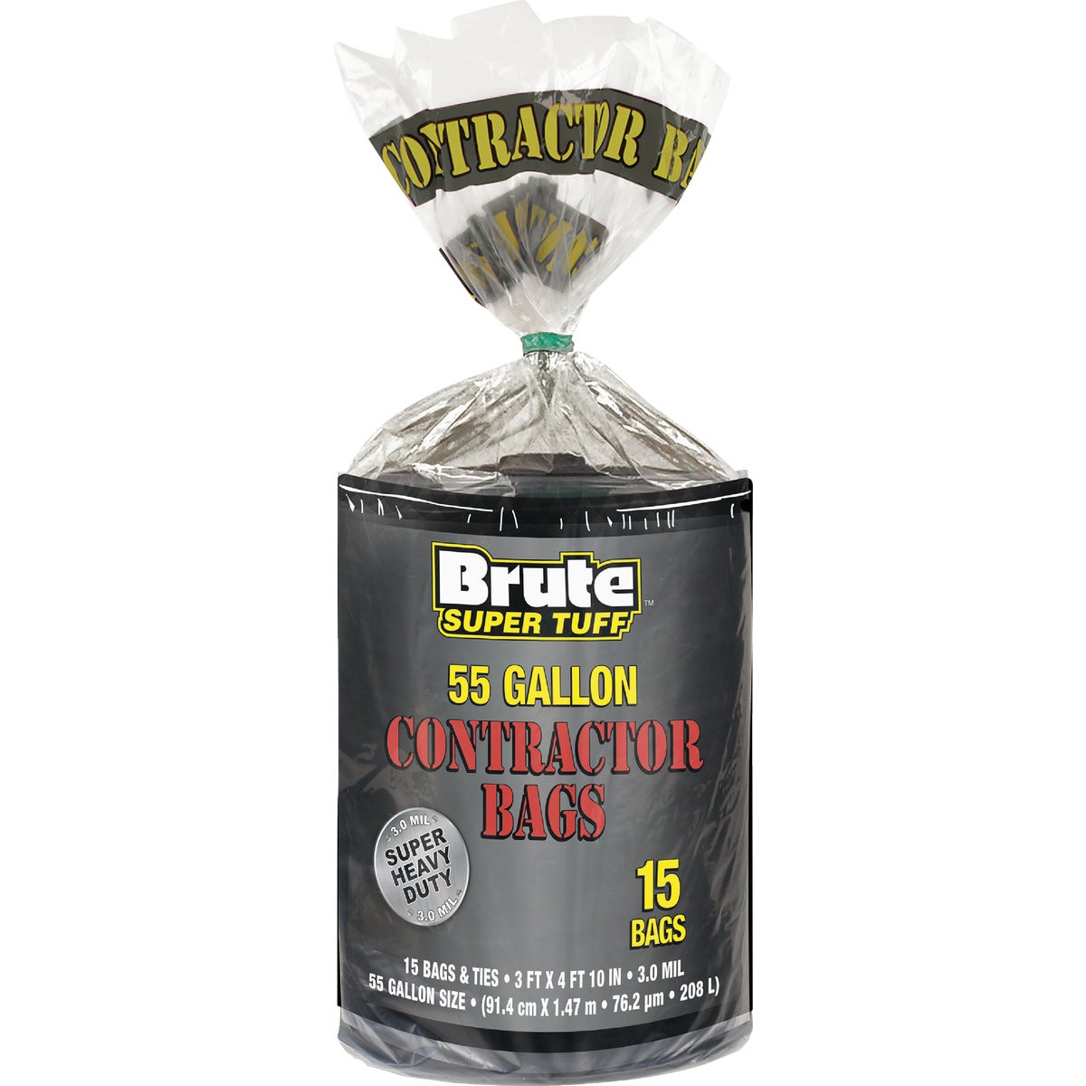 Brute Super Tuff 55 Gal. Contractor Black Drum Liner (15-Count) Image 1