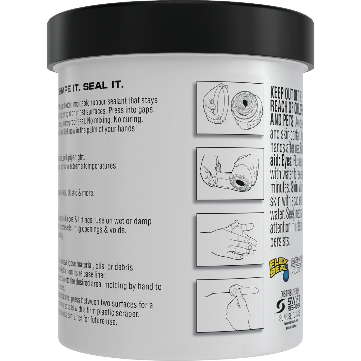 Flex Seal Power Putty 16 Oz. Black Multi-Purpose Adhesive Image 6