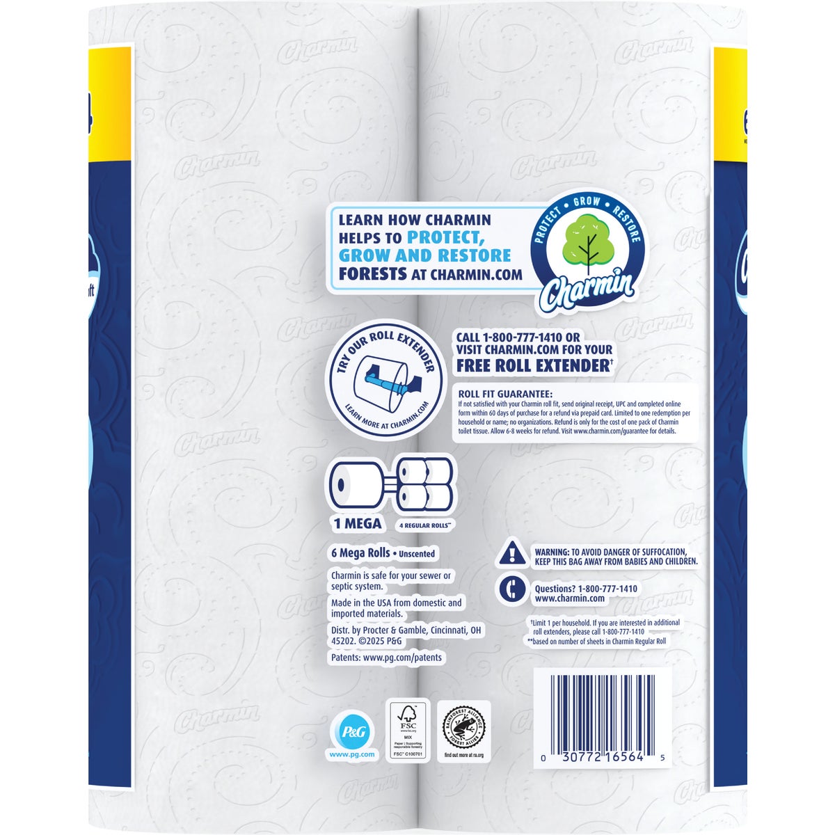 Charmin Ultra Soft Toilet Paper (6 Mega Rolls) Image 2
