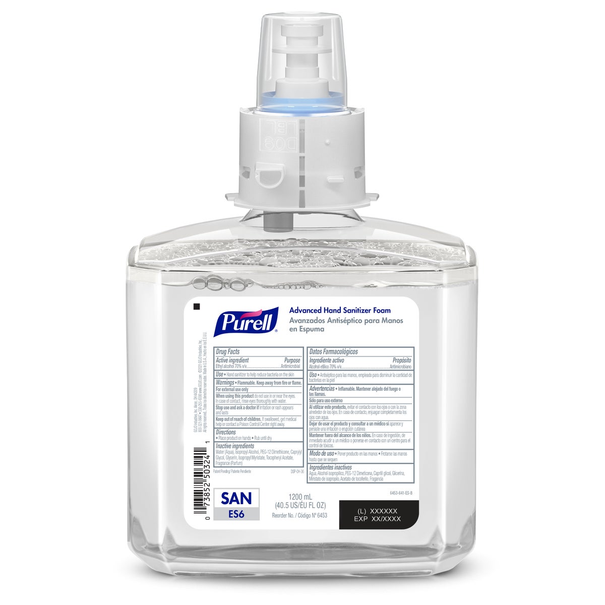 PURELL ES6 Advanced Clean Scent Hand Sanitizer Foam, 1200mL Refill Image 7