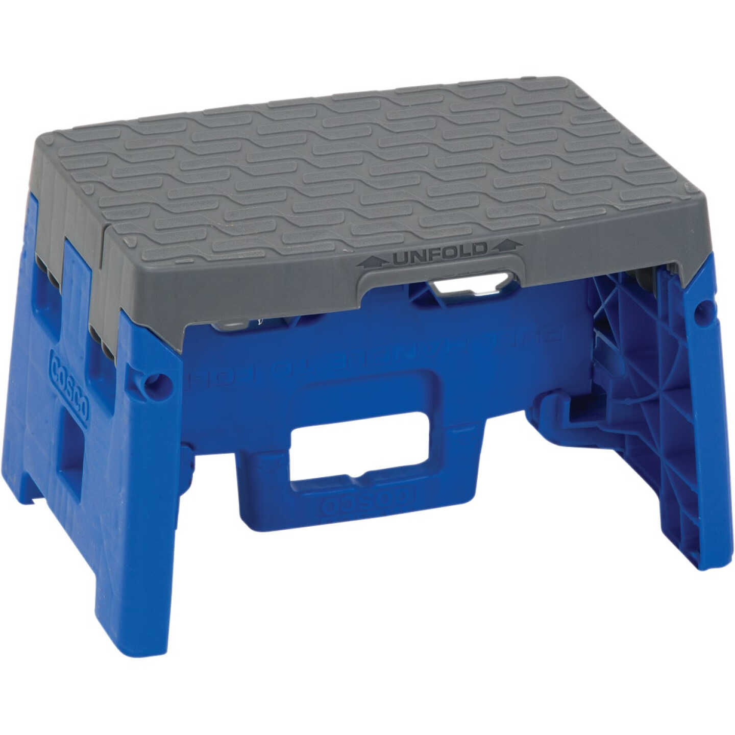 COSCO 1-Step Blue Folding Step Stool Image 1