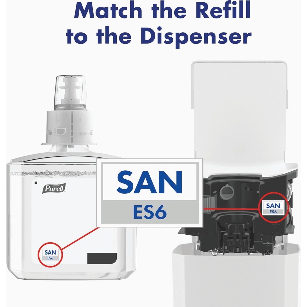 PURELL ES6 Automatic White 1200mL Hand Sanitizer Dispenser Image 4