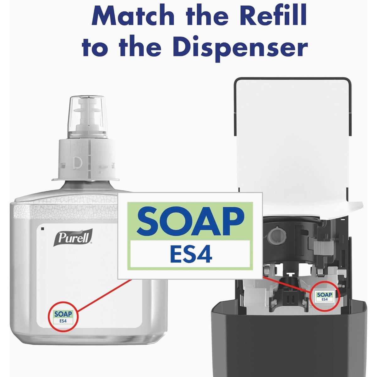 Purell ES4 1200mL Healthy Soap Gentle & Free Foam Refill Image 2