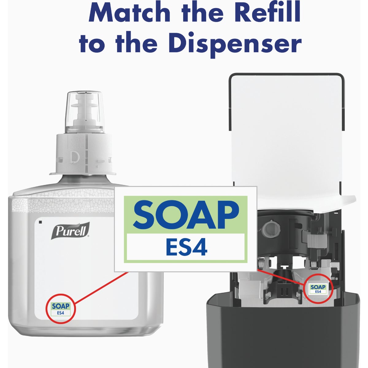 PURELL ES4 1200mL Manual Wall-Mounted Hand Soap Dispenser, Graphite Image 6