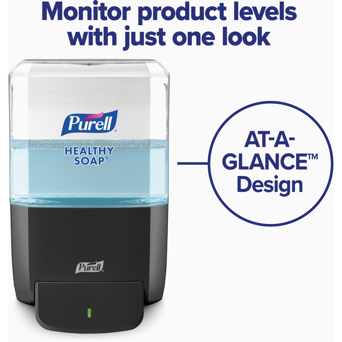 PURELL ES4 1200mL Manual Wall-Mounted Hand Soap Dispenser, Graphite Image 4
