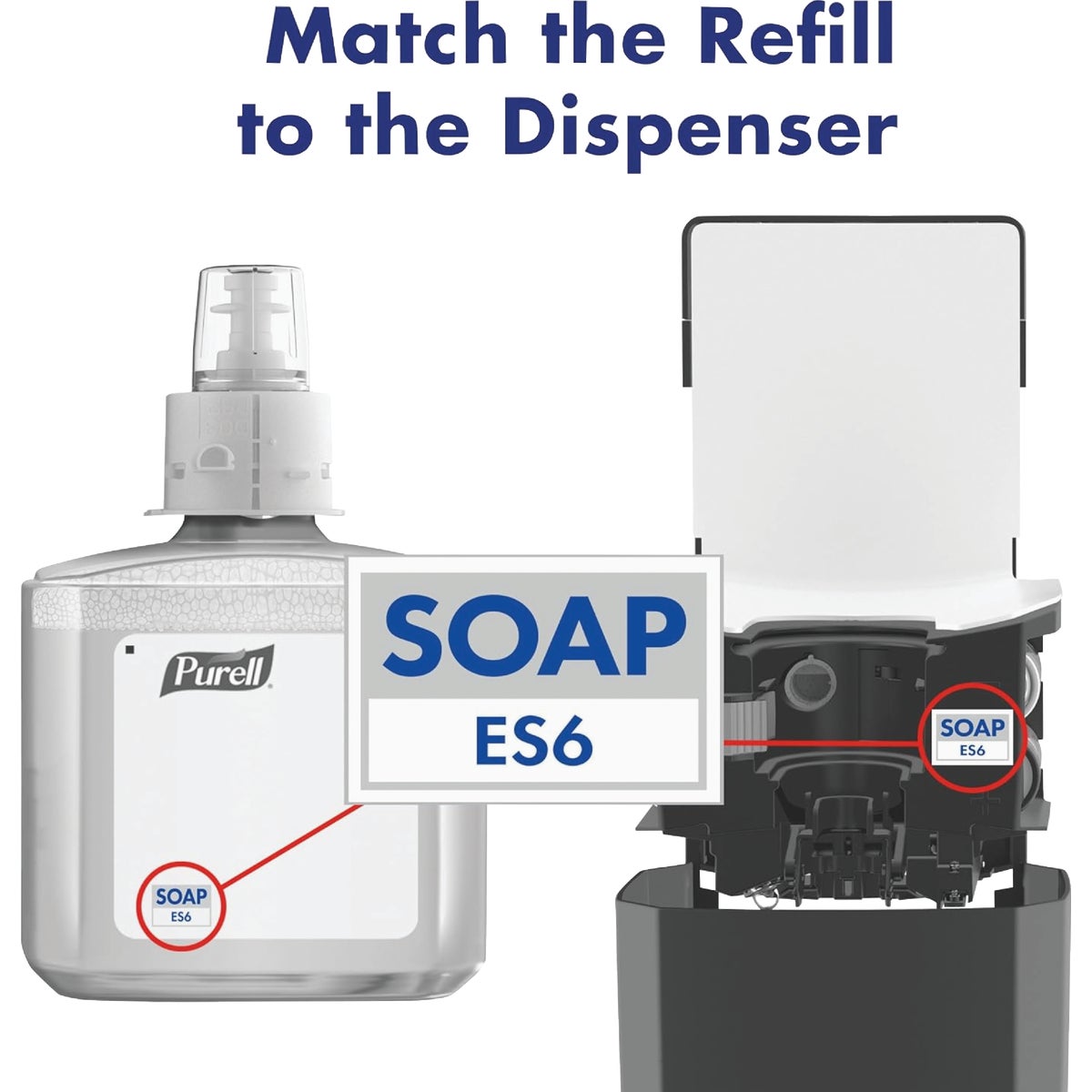 Purell ES6 1200mL Healthy Soap Gentle & Free Foam Refill Image 5