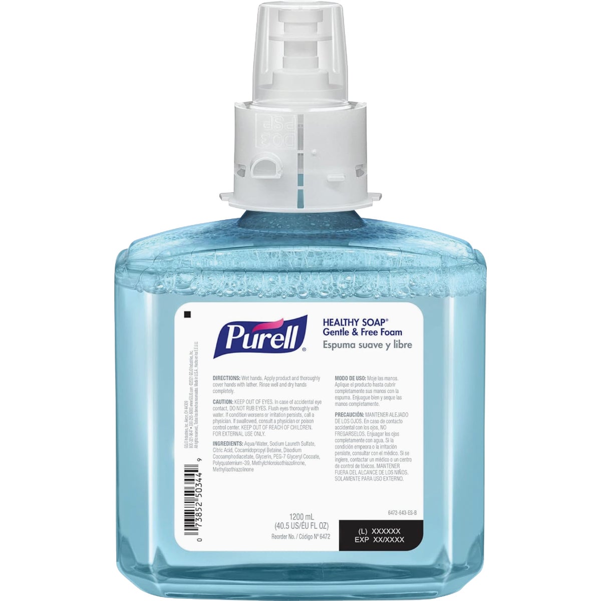 Purell ES6 1200mL Healthy Soap Gentle & Free Foam Refill Image 7