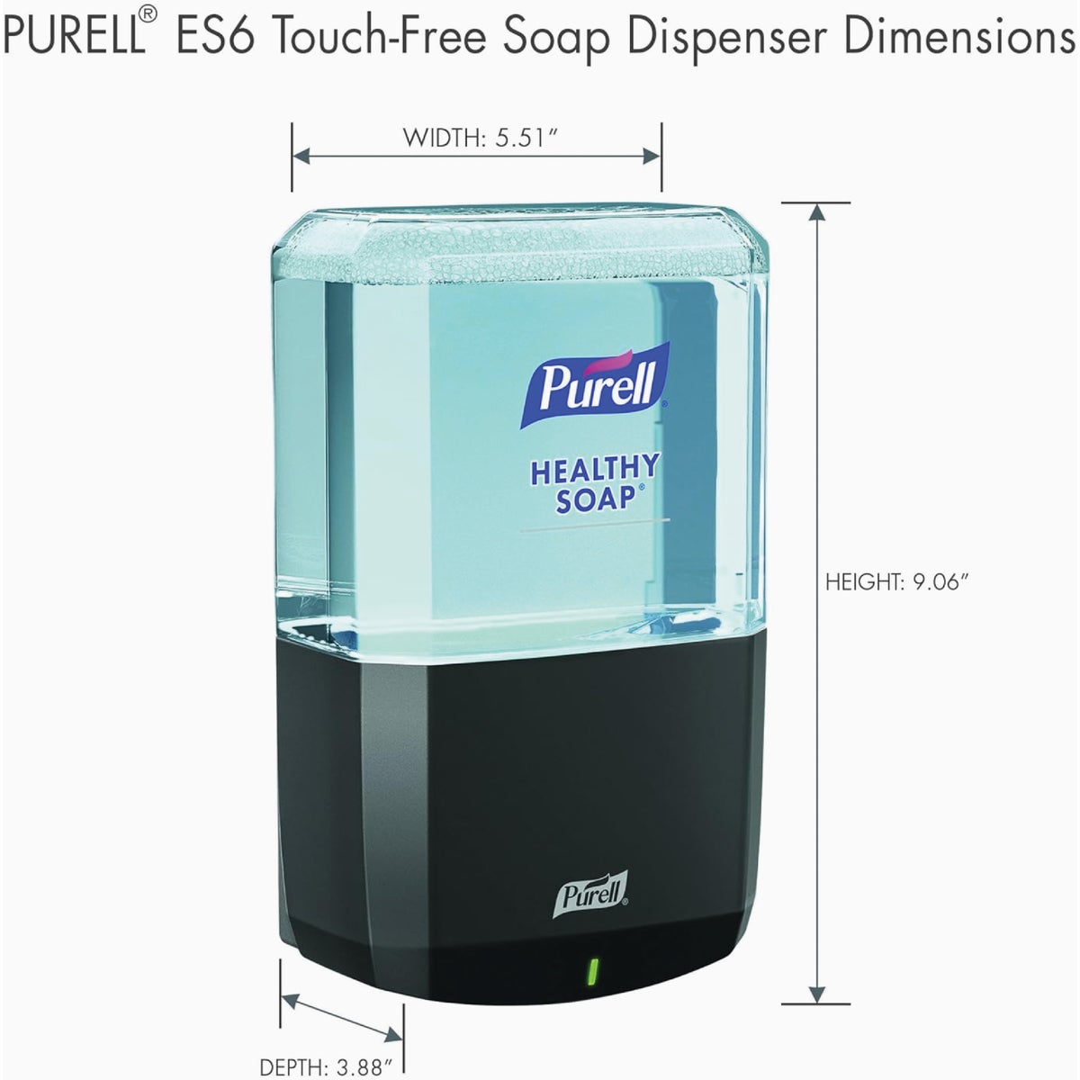 PURELL ES6 1200mL Automatic Hand Soap Dispenser, Graphite Image 2