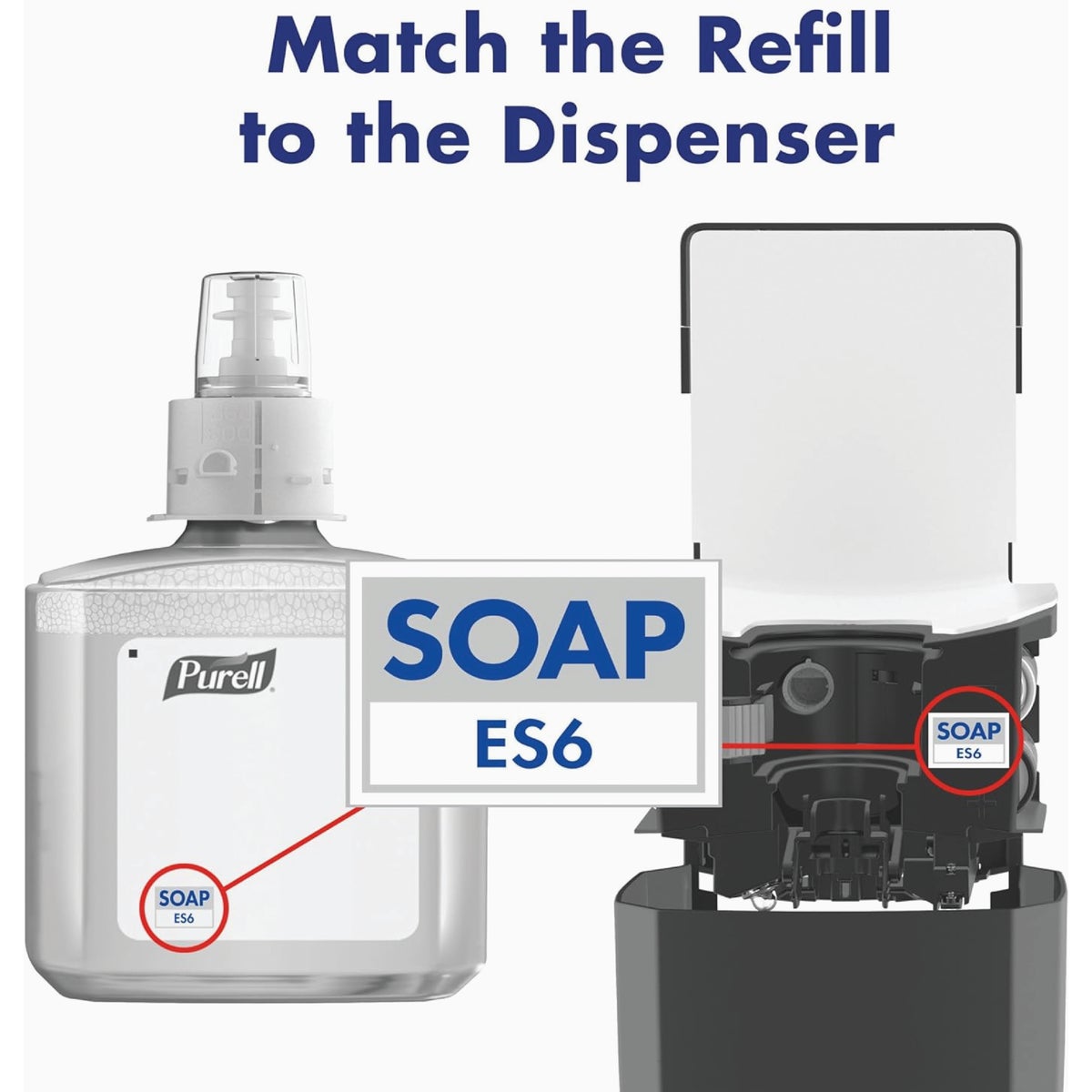 PURELL ES6 1200mL Automatic Hand Soap Dispenser, Graphite Image 6
