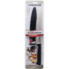Farberware 8 In. Black Slicer Knife with Edgekeeper Sheath Image 1