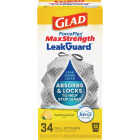 Glad ForceFlex 13 Gal. MaxStrength Sunshine Lemon Tall Kitchen Drawstring Trash Bag (34-Count) Image 1