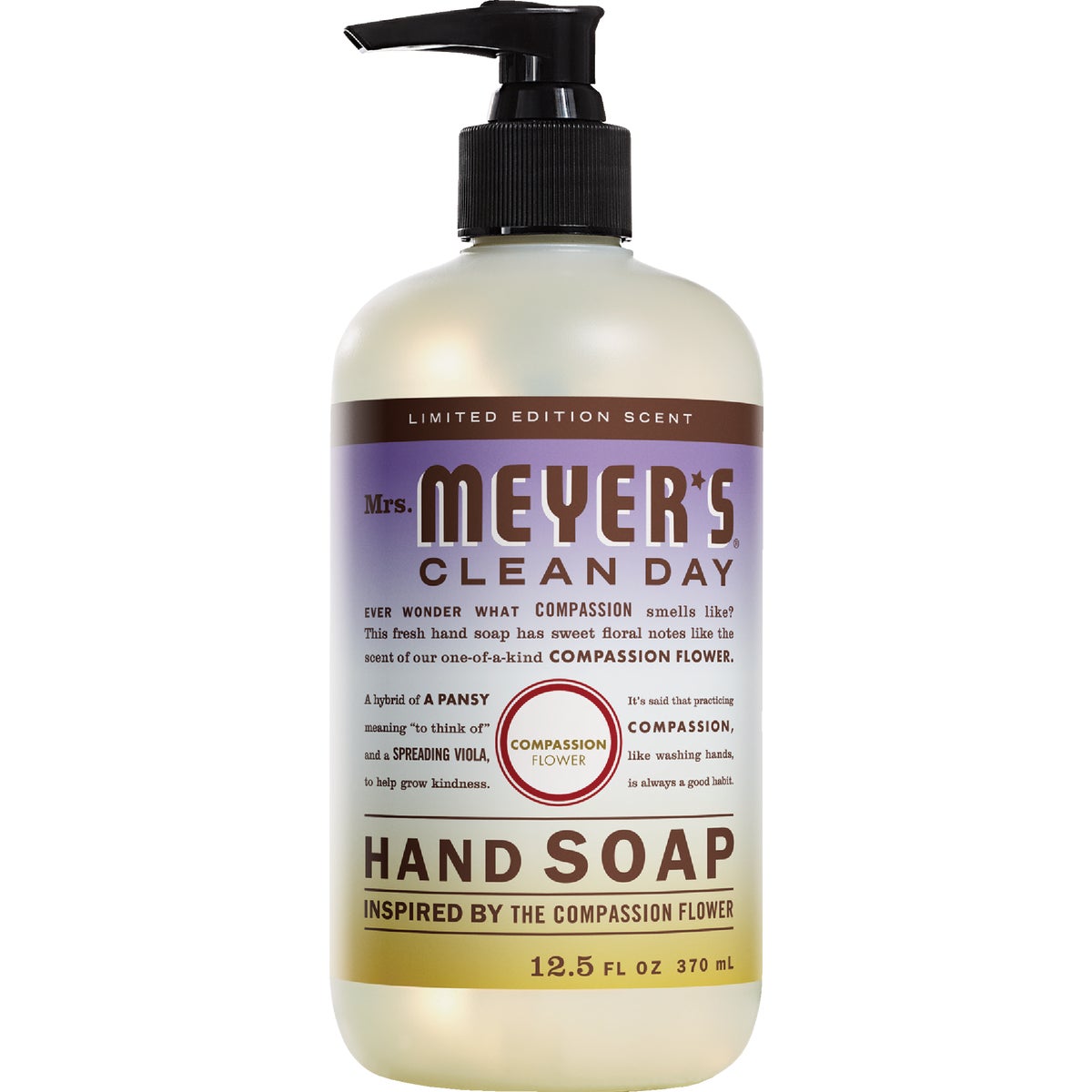 Mrs. Meyer's Clean Day 12.5 Oz. Compassion Flower Liquid Hand Soap Image 1