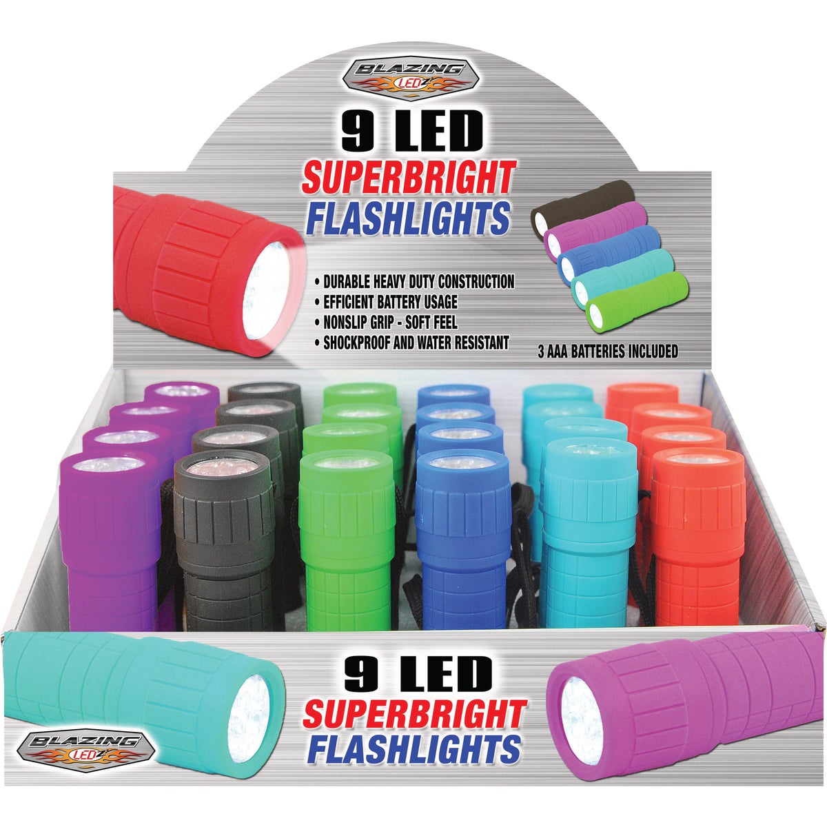 Blazing LEDz Superbright Battery LED Flashlight