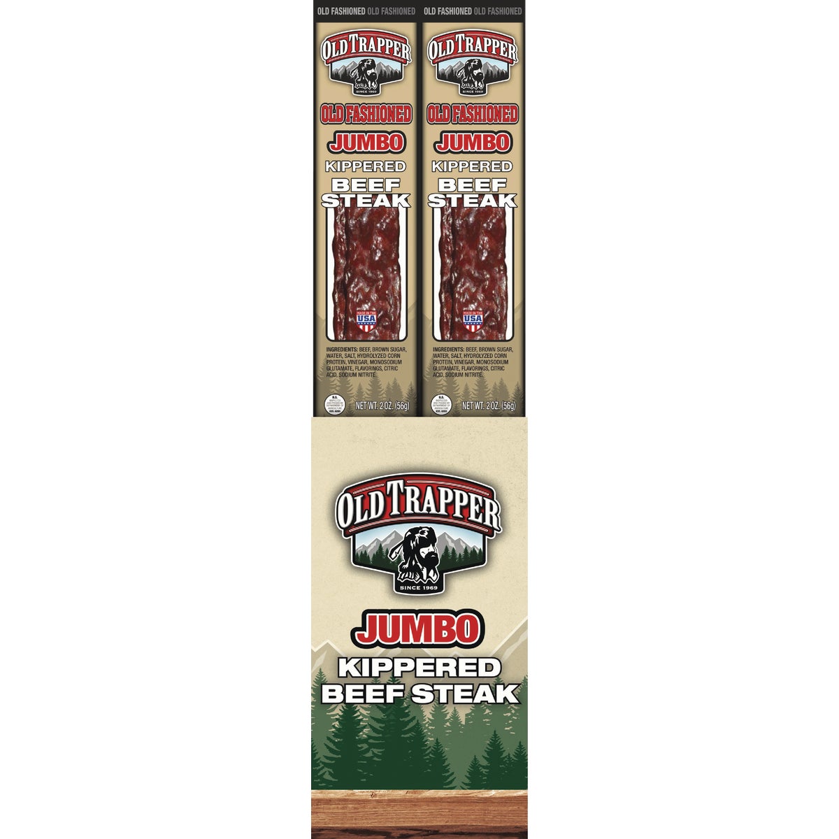 Old Trapper Old Fashioned Kippered Steak Jerky