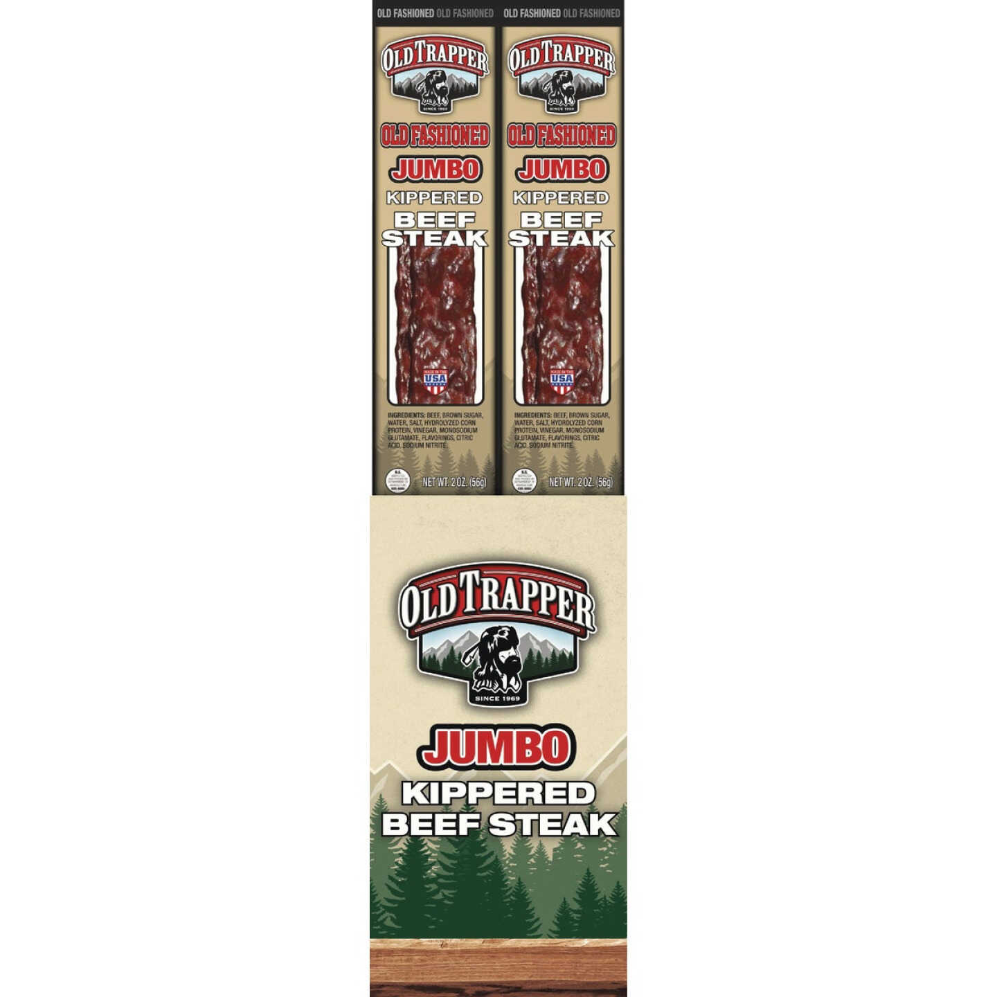 Old Trapper Old Fashioned Kippered Steak Jerky Image 1
