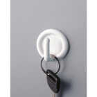 iDesign Axis Utility Round White Adhesive Hook Image 2