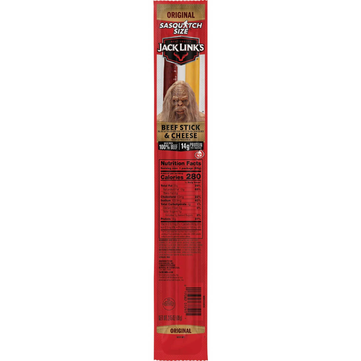 Jack Link's 2.45 Oz. XL Beef and Cheese Combo Image 1