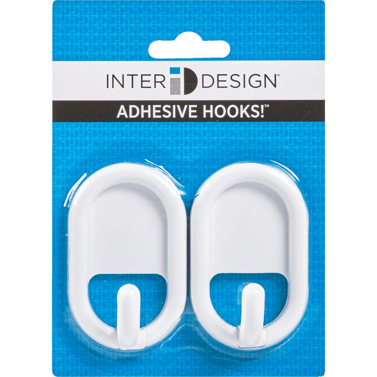 iDesign Utility White Plastic Adhesive Hook (2-Pack) Image 2
