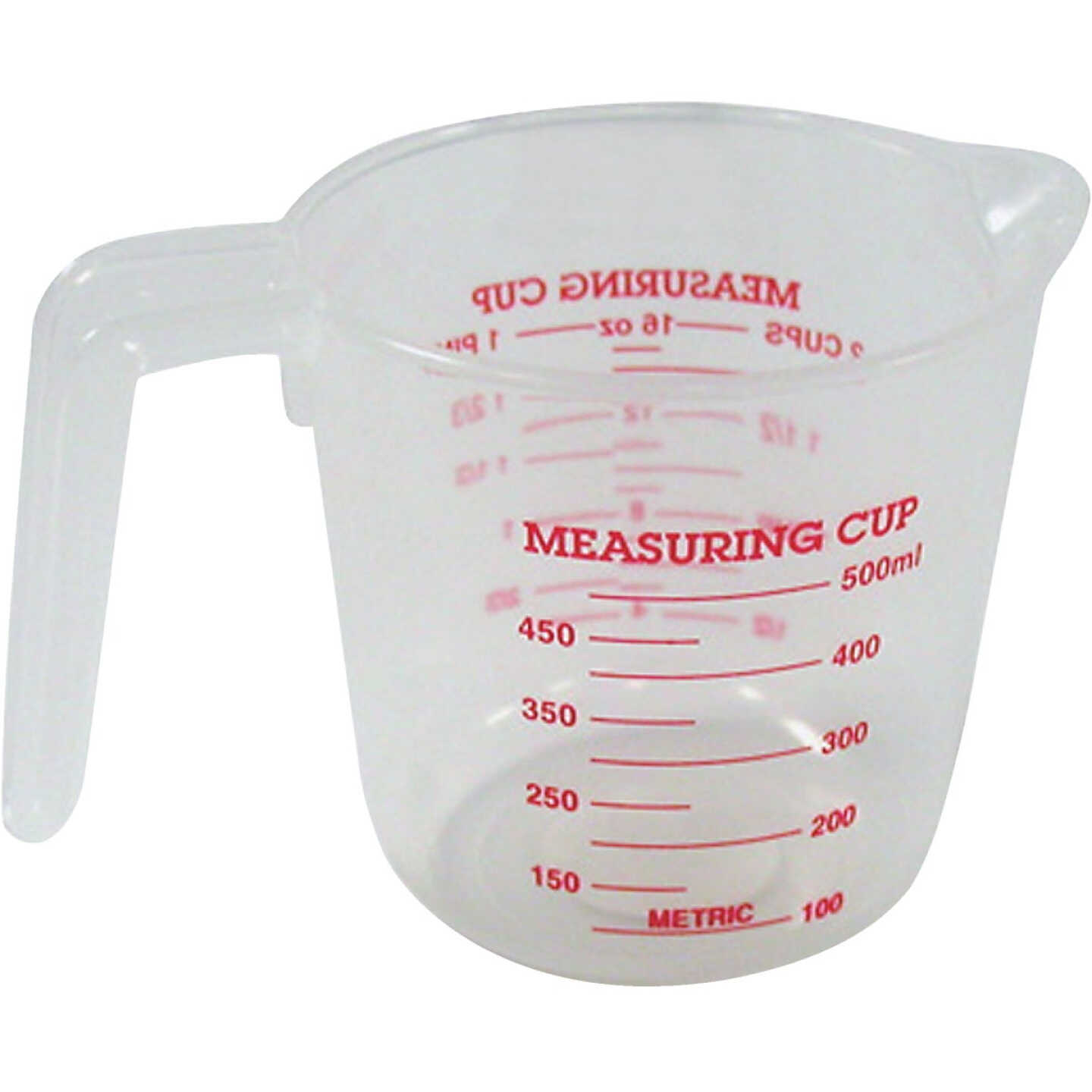 Norpro 2 Cup White Plastic Measuring Cup Image 1