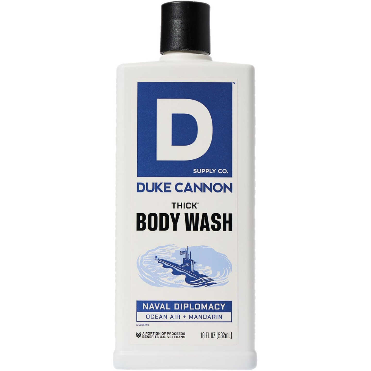 Duke Cannon 18 Oz. Naval Diplomacy Thick Liquid Shower Wash Image 1