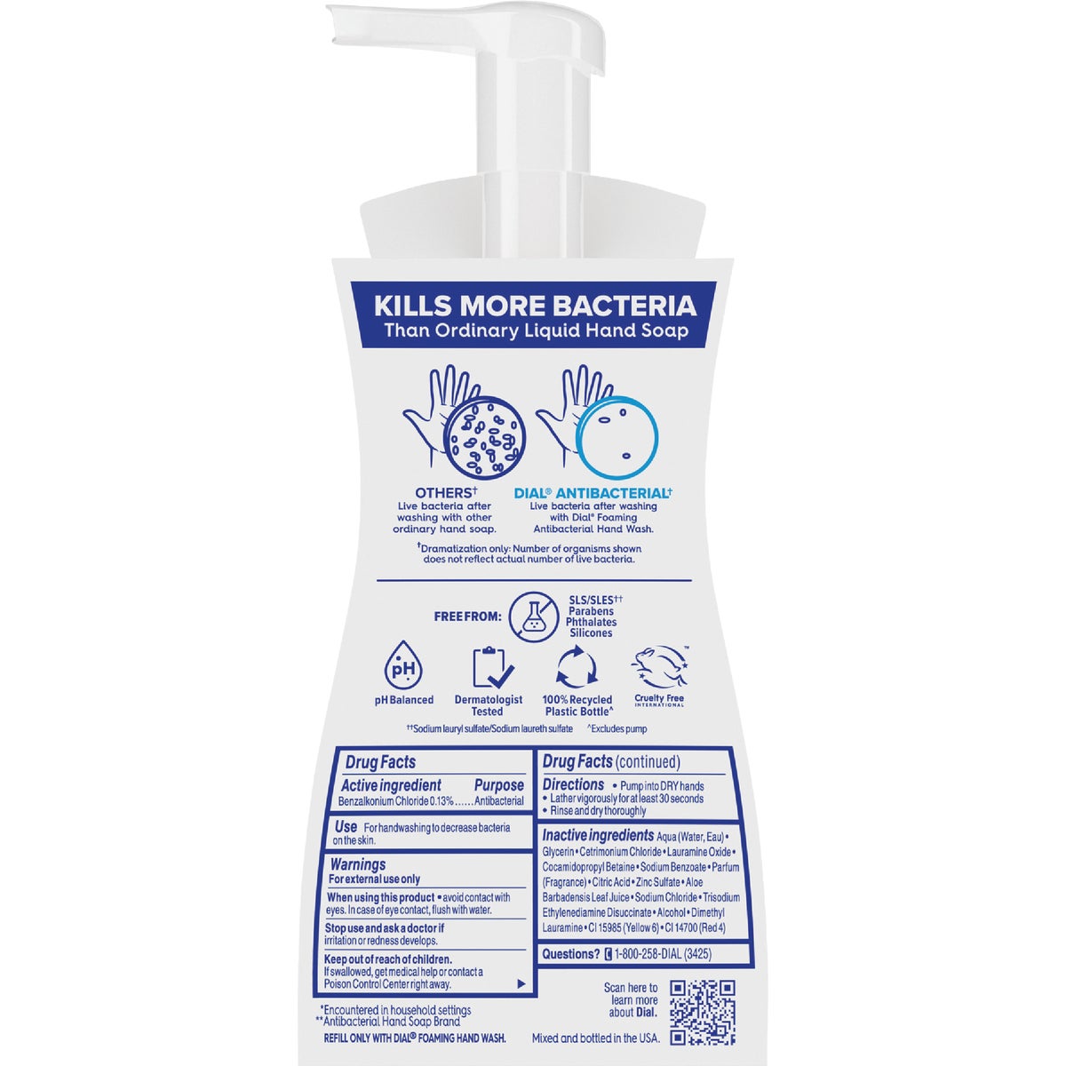 Dial Antibacterial Defense 7.5 Oz. Citrus Sunburst + Aloe Foaming Hand Wash Image 7