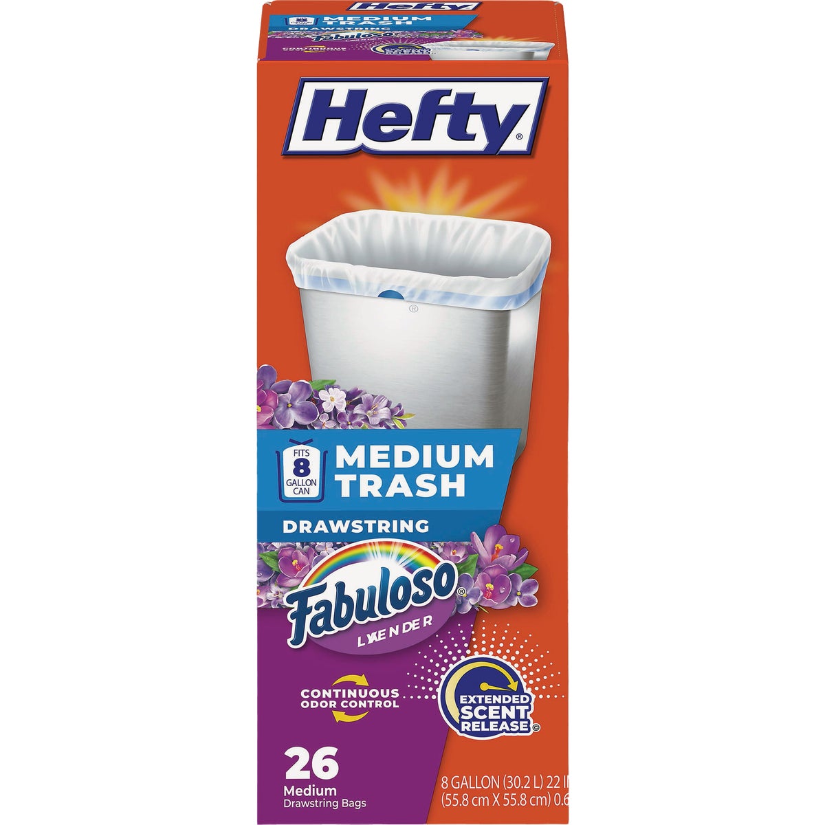 Hefty 8 Gal. Drawstring Trash Bag (26-Count)