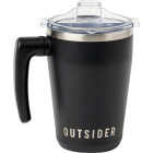 Outsider Coffee Mug with Swivel Handle, Black Image 1