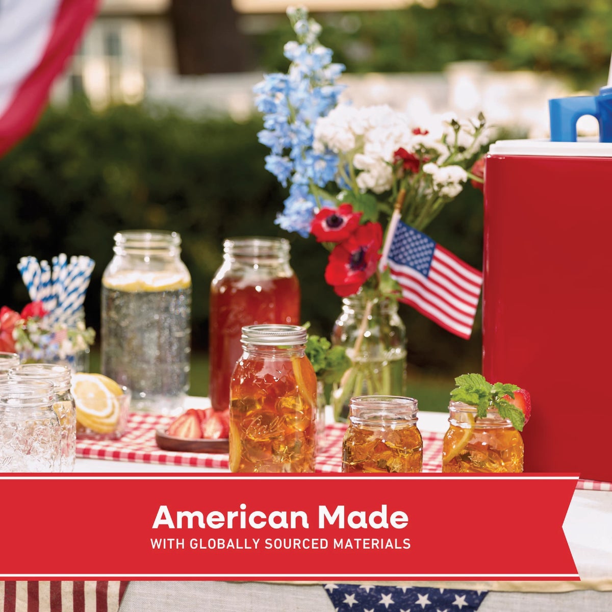 Ball 16 Oz. Limited Edition Americana Regular Mouth Pint Mason Jar (4-Pack) Image 3