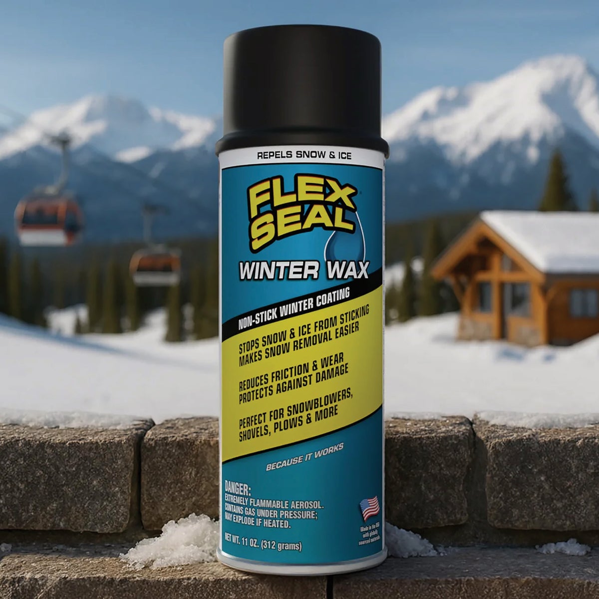 Flex Seal 11 Oz. Winter Wax Aerosol Spray Wax Lubricant Image 2