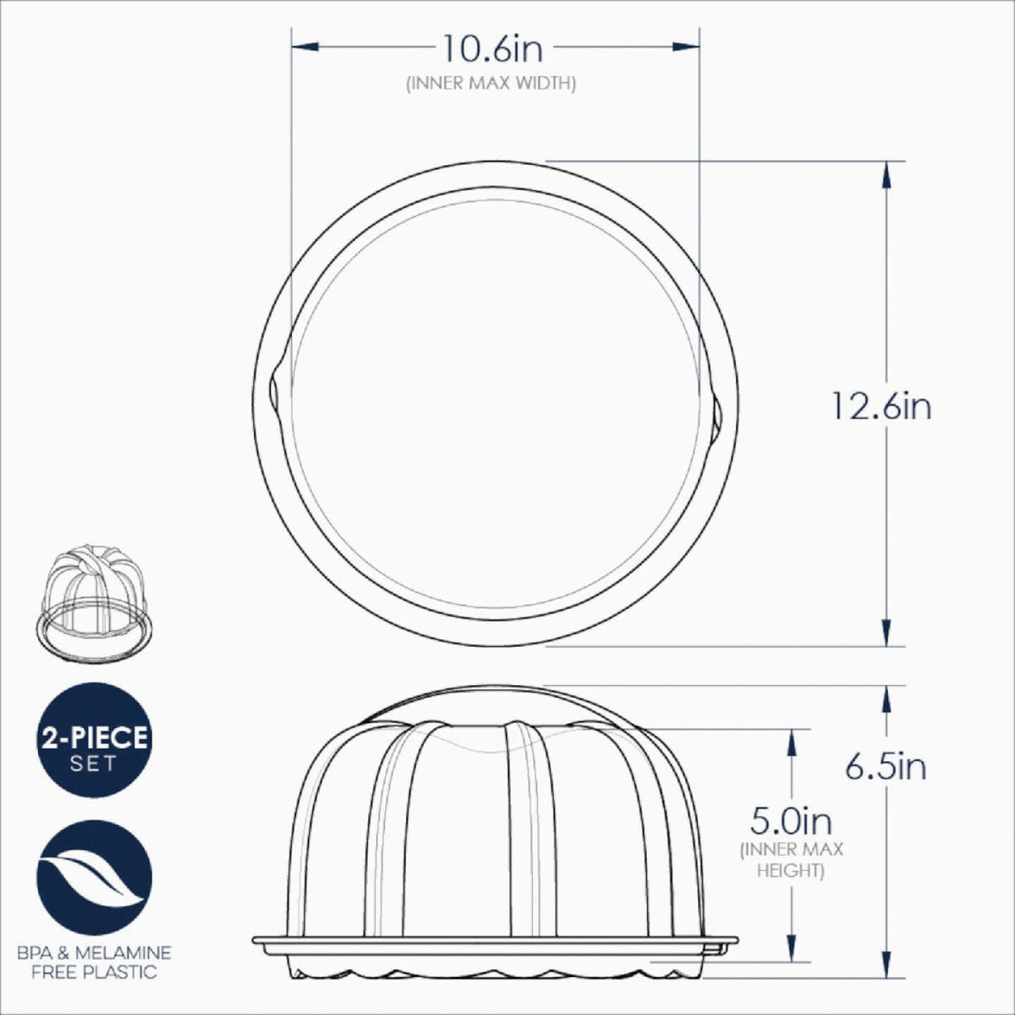 Nordic Ware Translucent Bundt Cake Keeper Image 2